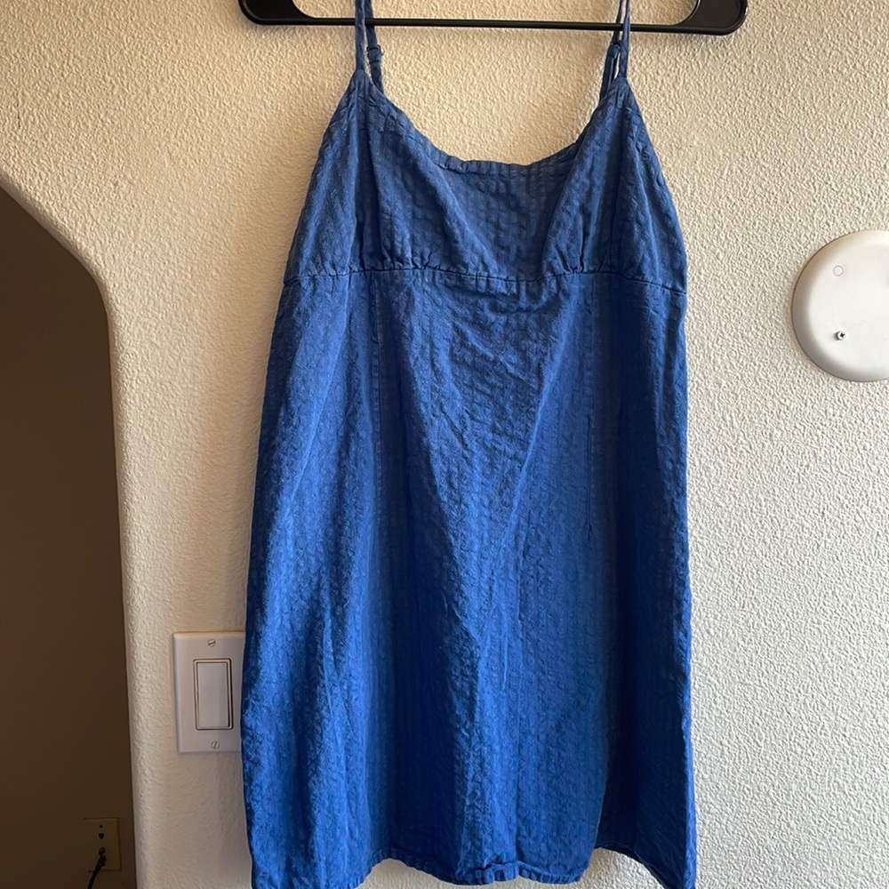 Blue mini dress